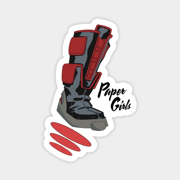 Paper Girls - KJ Brandman's Boot Magnet by haughtdamn