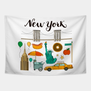 New York Elements Tapestry