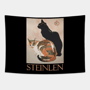 Two Cats by Théophile Steinlen Tapestry