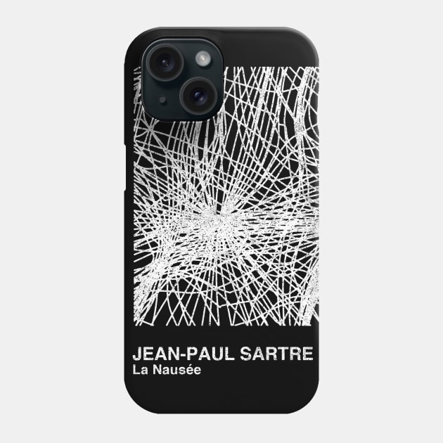 Jean-Paul Sartre / Minimalist Graphic Design Fan Artwork Phone Case by saudade