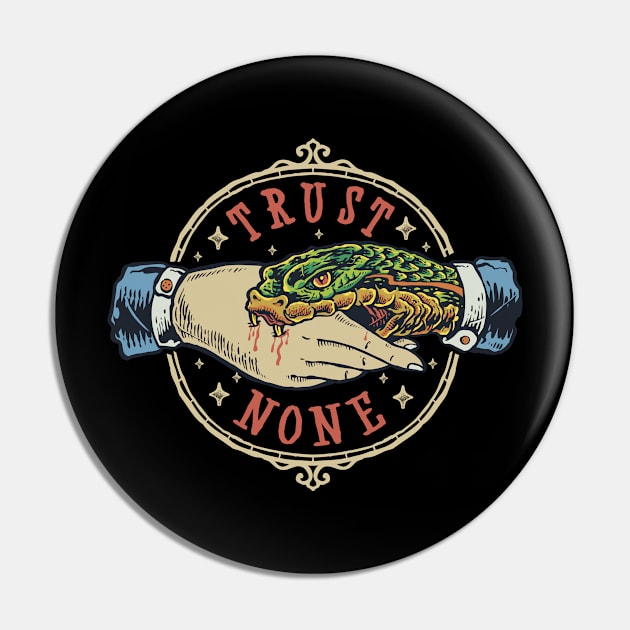 Trust None Snake Bite Pin by Mako Design 