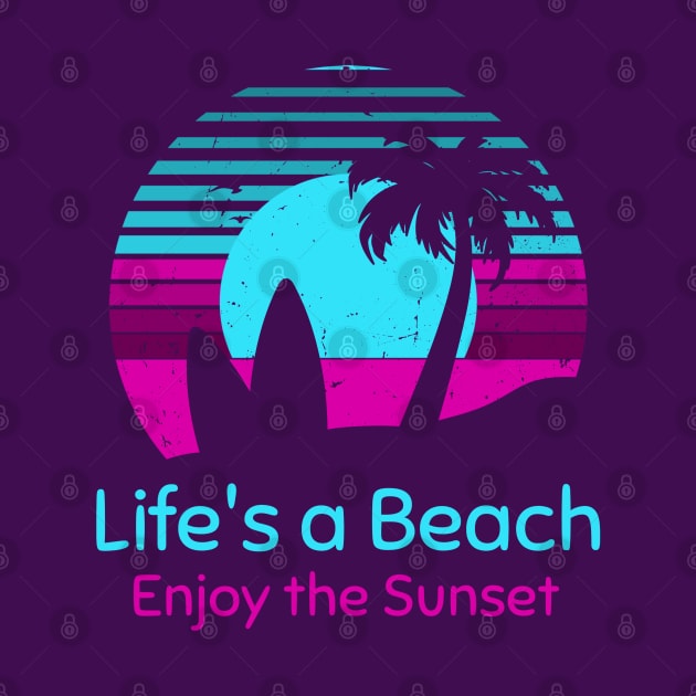 Life's a beach enjoy the sunset by Rdxart