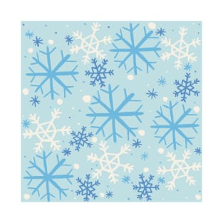 Winter Snowflake Pattern T-Shirt