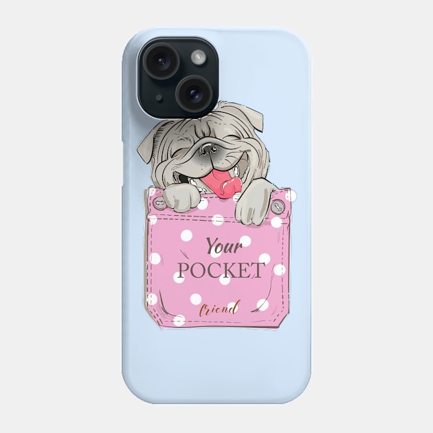 Pocket Dog 2 Phone Case by EveFarb