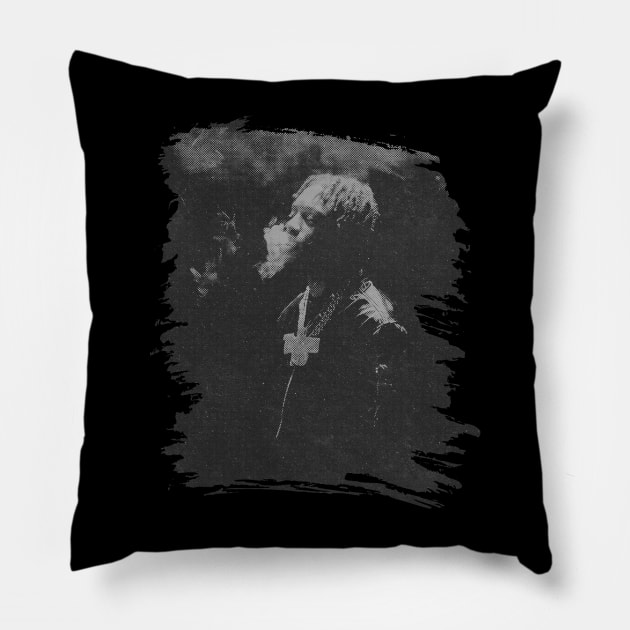 Lil Tjay // Retro poster Pillow by Degiab