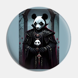 Gothic Panda Pin