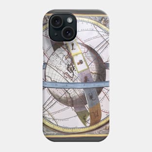 The Ptolemaic Universe by Andreas Cellarius from Harmonia Macrocosmica Phone Case