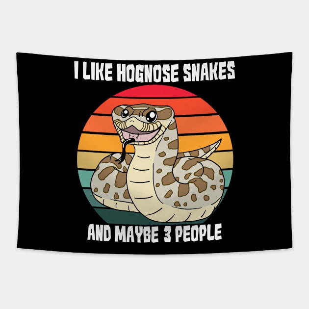 I Like Hognose Snakes and Maybe 3 People Tapestry by SNK Kreatures