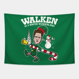 Walken in a Winter Wonderland Tapestry