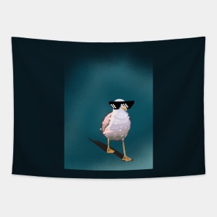 like a boss. seagull in pixel sunglasses Tapestry
