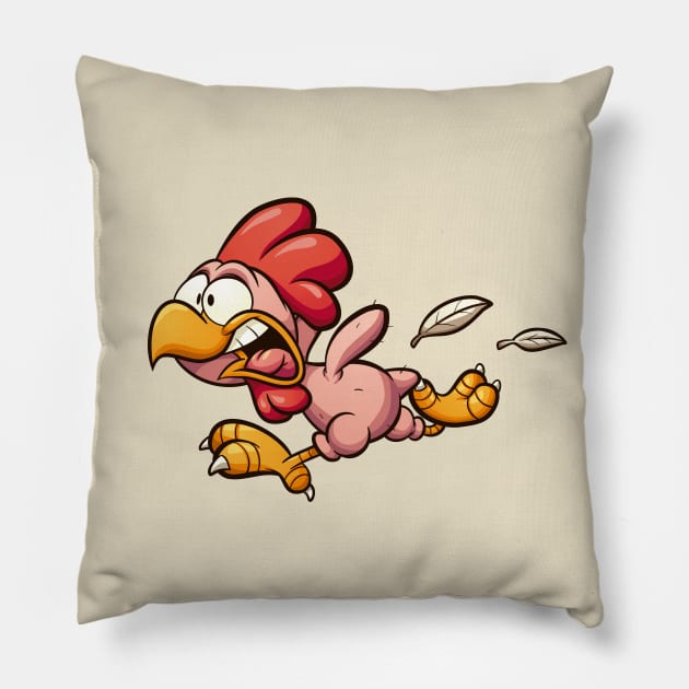 Plucked chicken Pillow by memoangeles