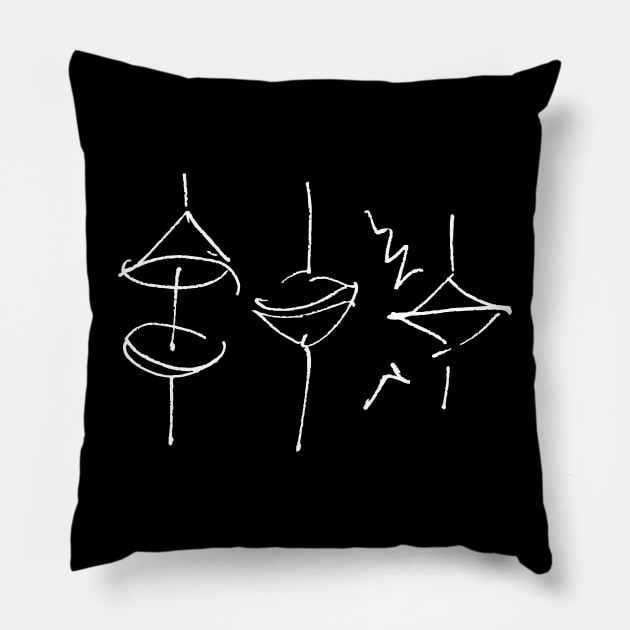 Hi-Hat / Drums Pillow by Nikokosmos