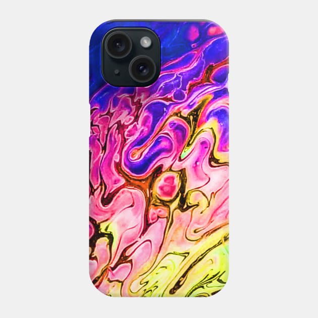 Bright Swirls Abstract Phone Case by Klssaginaw