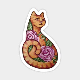 Orange Tabby Cat Magnet