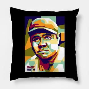 Abstract Babe Ruth in WPAP Pillow