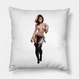 Elegance Unveiled: Sensual Leather Affair Pillow