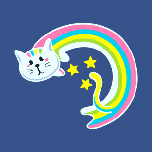 Kitty Cat Rainbow T-Shirt