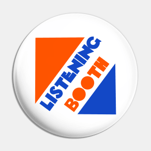 Listening Booth Record Store Pin