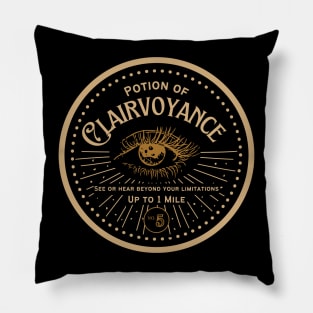 Potion of Clairvoyance: Gold Version Pillow