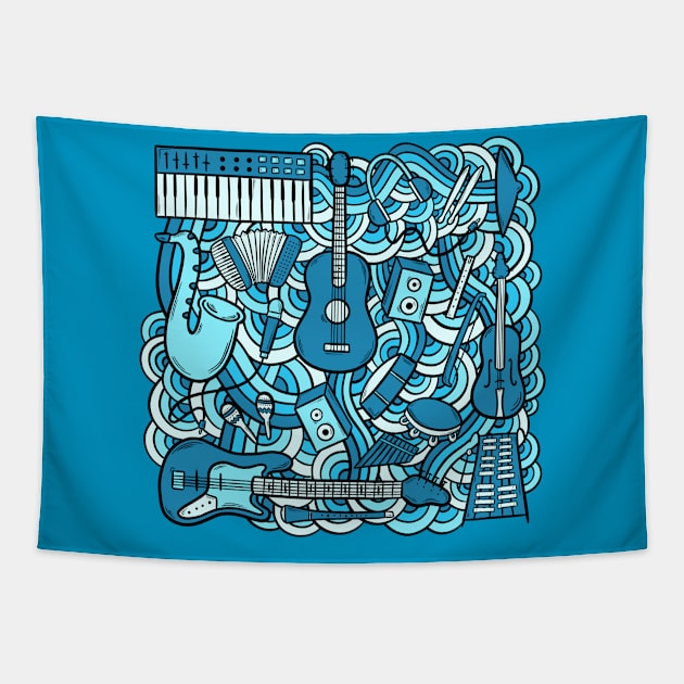 Music Collage Tapestry by La Bemol