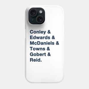 Timberwolves '23-'24 playoff squad Phone Case