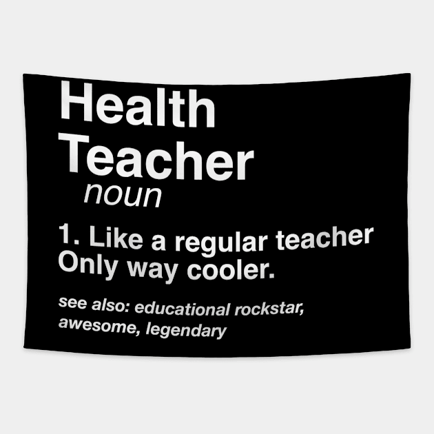 Health Teacher Definition Career Defined Job Gift Tapestry by Inspire Enclave