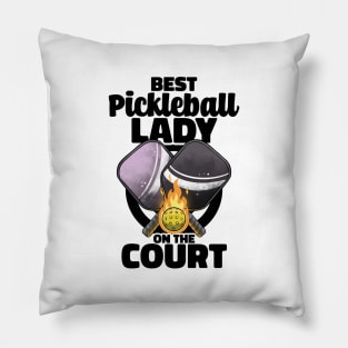 Best Pickleball Lady Paddle Pickleballer Lucky Pickleball Pillow