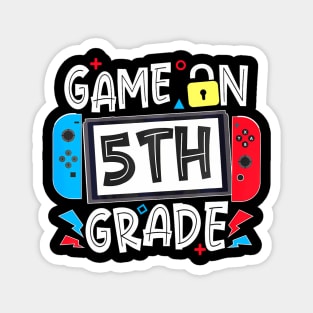 Back To School Game On 5Th Grade Gamer Kids Boys Magnet