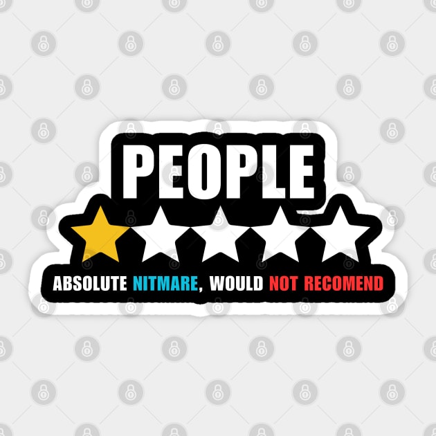 People One Star - People One Star - Sticker | TeePublic