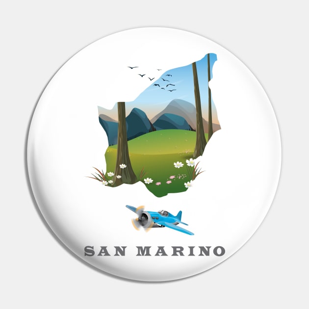 San Marino Map Pin by nickemporium1