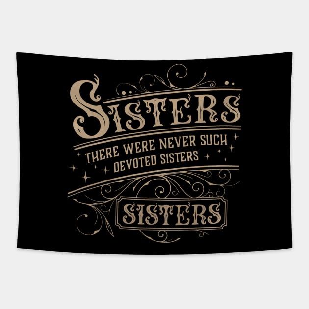 White Christmas Sisters Tapestry by Wacalac