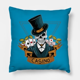 SKELETON CASINO Pillow