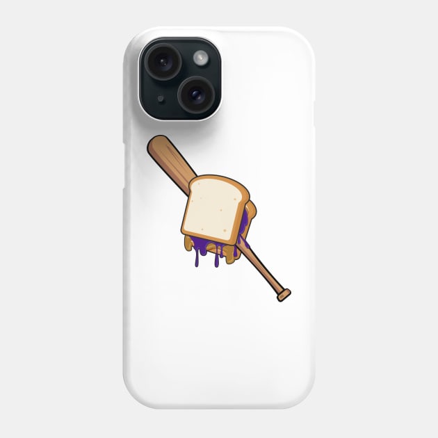 Peanut Butter Jelly With a Baseball Bat Phone Case by BRAVOMAXXX