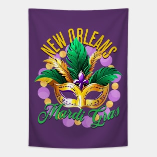 New Orleans Mardi Gras Souvenir for Mardi Parties Costume Tapestry