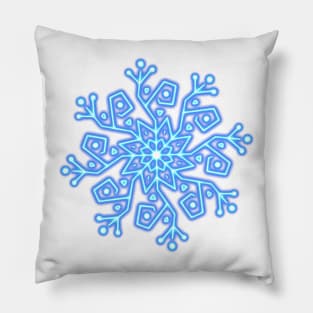 Electric Snowflake Pillow