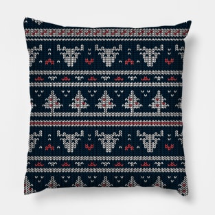 Christmas knitted pattern Pillow