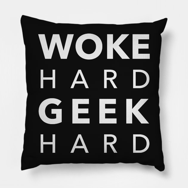 WHGH (White Text) Pillow by geeksofcolor