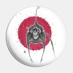 Dracula Simia Orchid Pin