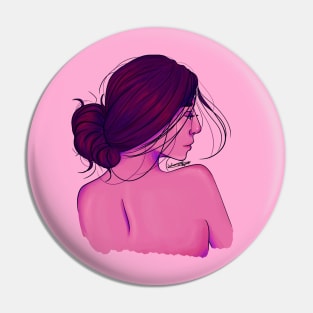 Pink girl Pin