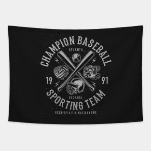 Champion Baseball Sporting Team Atlanta Georgia Tapestry