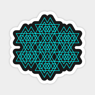 triangle ornament motif Magnet