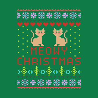 Meowy Christmas T-Shirt