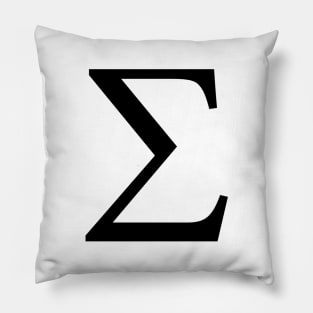 Black Sigma Pillow