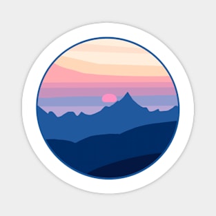 Mountain Sunset Magnet