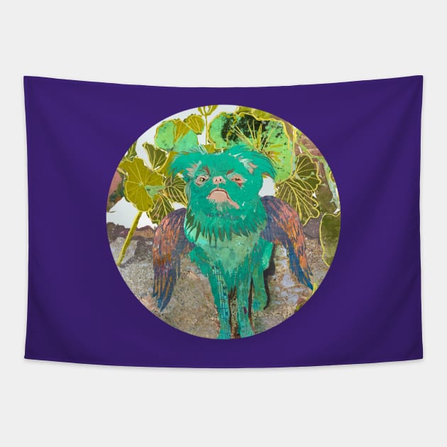 Stink Eye from the Green Dog Musical Angel Tapestry by Gina's Pet Store