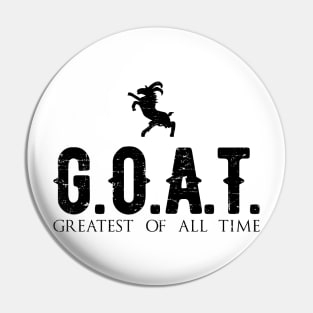 GOAT - greatest of all time / black vintage Pin