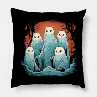 Cat ghosts Pillow