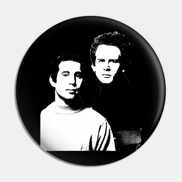 Simon and Garfunkel Pin by GreenRabbit