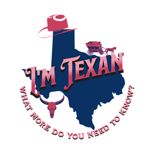 I'm Texan v1 Red T-Shirt