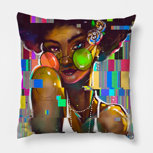 Glitch Pillow by dracoimagem